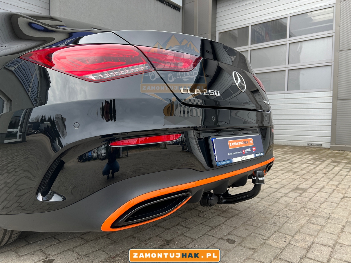 Mercedes CLA z niezawodnym hakiem holowniczym Westfalia A40V - gotowy na podróż z przyczepą